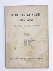 Deri Hastalıkları ve Frengi Arşivi Sayı:9 - Kitap