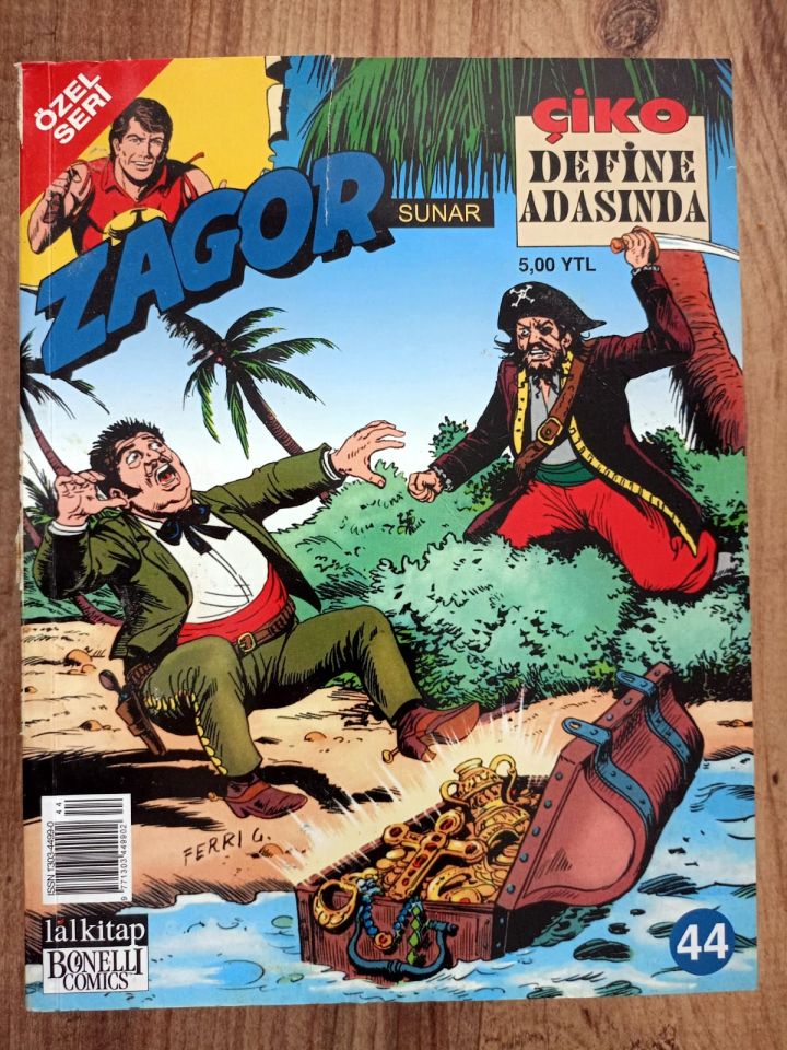 Zagor Sunar - Çiko define adasında - Sayı : 44 - Lal kitap / Çizgi Roman