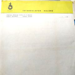 İstanbulspor Kulübü  / Antetli kağıt - Efemera
