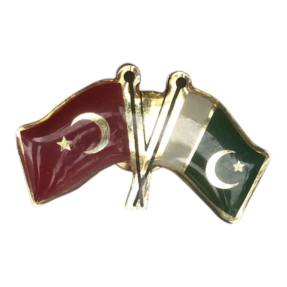 Türkiye & Pakistan - Bayraklı rozet