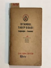 İstanbul Tabip Odası / 1981  Üye İsim Listesi - Kitap