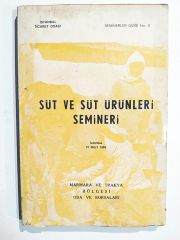 Süt ve süt ürünleri semineri - Kitap