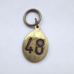 48 numara pirinç. otel anahtarlığı