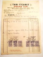 Tarı Ticaret - Hurda alım satımı  / Fatura - Efemera