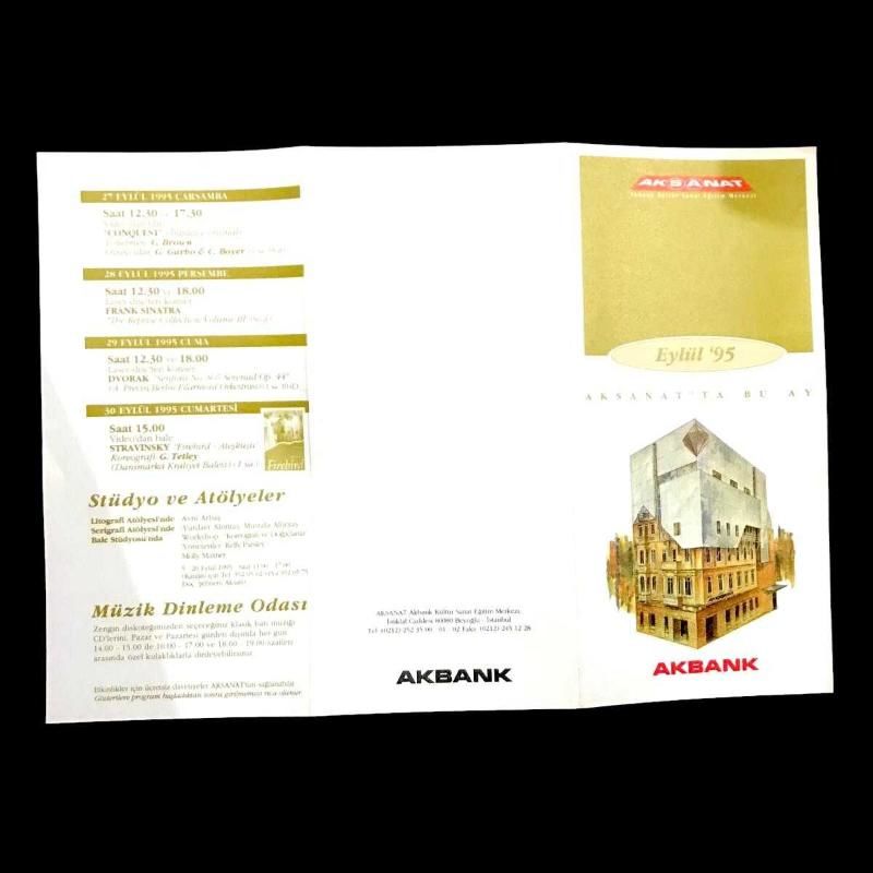 Aksanat Eylül 95 - Broşür