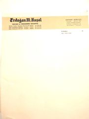 Erdoğan M. HAŞAL Toptan ve perakende kavafiye  / Fatura - Efemera