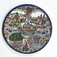 Holy Land / Nazareth, Bethlehem, Jerusalem - Hatıra tabak
