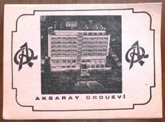 Aksaray Orduevi  / Fotoğraf Kabı