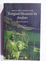 Yorgios SFRANCISin anıları / Chronicon MINUS - Kitap