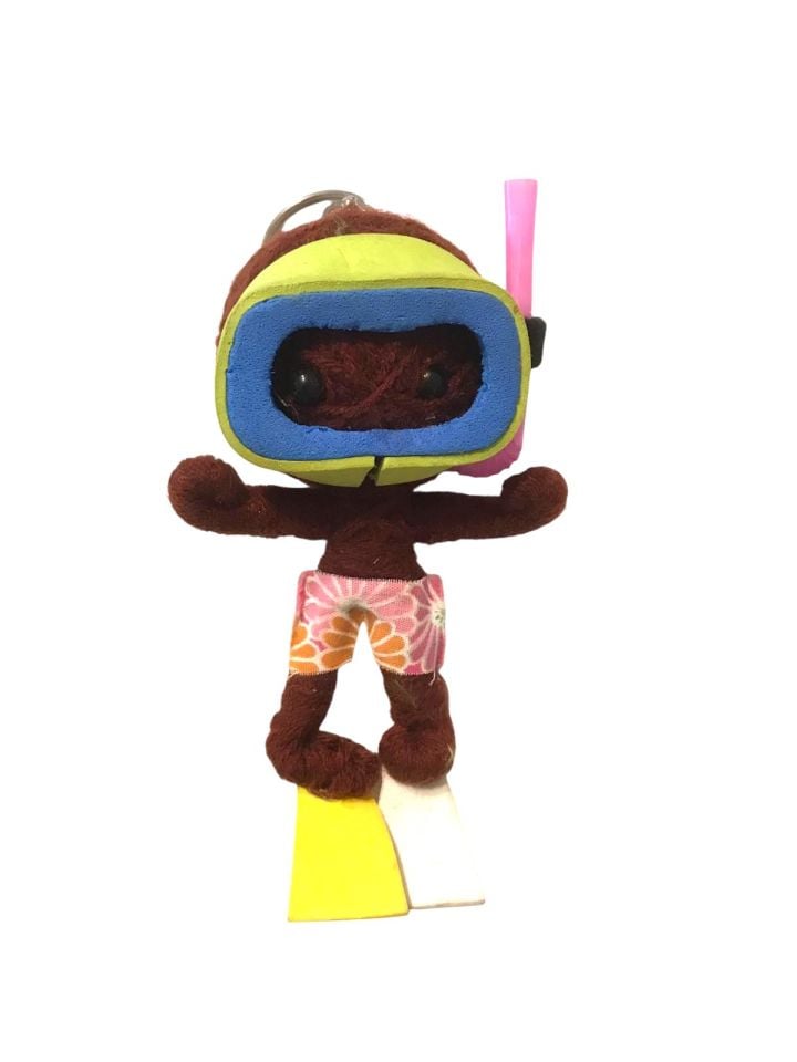 Yün yumağı dalgıç / Eski anahtarlık (11 cm.)