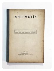 Aritmetik 1938 İstanbul Devlet BasımEvi - Kitap