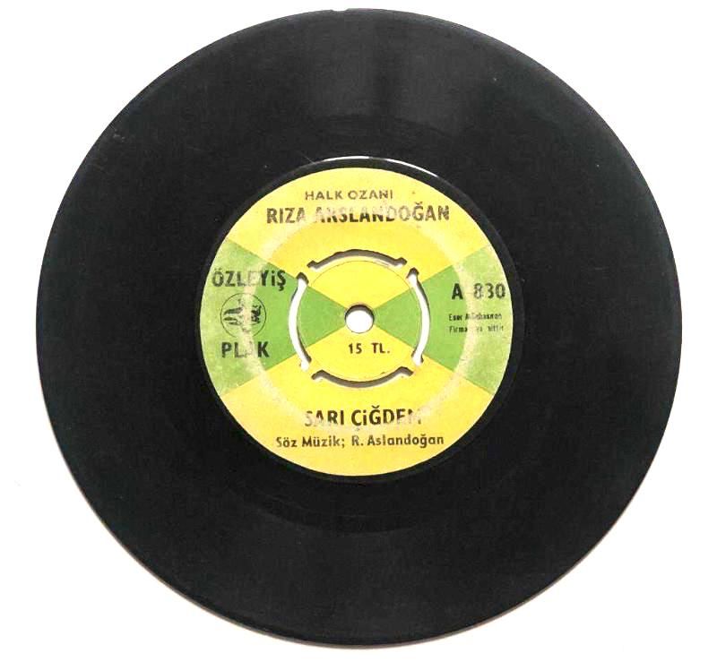 Sarı Çiğdem - Ölüme Yavaşça Yavaşça / Rıza Aslandoğan - 45'lik Plak