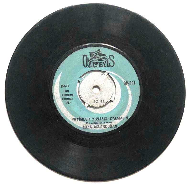 Yetimler Yuvasız Kalmasın - Taze Karlar Yağmış / Rıza Aslondoğan - 45'lik Plak