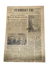 İzmir / Demokrat Ege gazetesi 23 Ocak 1957