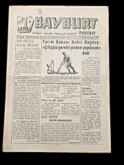 Bayburt Postası - 30 Eylül 1968
