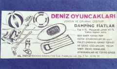 Deniz Oyuncakları Nil İtriyat EMİNÖNÜ - Gazete reklamı