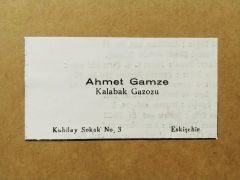 Ahmet GAMZE, Kalabak Gazozu Eskişehir / Dergi reklamı - Efemera