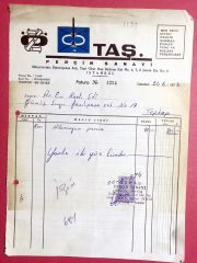 Taş Perçin Sanayi - Fatura