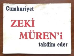 Cumhuriyet Gazinosu Zeki MÜREN'i takdim eder / Fotoğraf Kabı