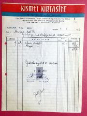 Kısmet Kırtasiye SİRKECİ - Fatura