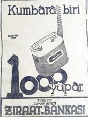 Kumbara biri 1000 yapar, Hayrettin ÇİZER / Dergiden çıkma reklam - Efemera