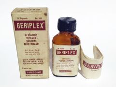Geriplex / Eczacıbaşı. Padeko İlaç - Eski İlaç Şişeleri