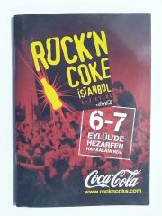 Coca Cola Rock'n Coke İstanbul 6-7 Eylül Festival kitapçığı
