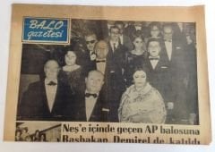 Balo gazetesi, 21 Nisan 1968 Süleyman DEMİREL, Adalet Partisi - Efemera