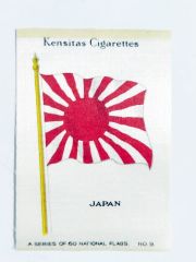 Kensitas Cigarettes 1930 / Ülke bayrakları JAPONYA - İpek bayrak