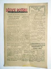 Düzce Postası gazetesi 31 Mayıs 1951