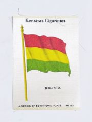 Kensitas Cigarettes 1930 / Ülke bayrakları BOLIVIA - İpek bayrak