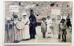 EDİRNE, 23 Nisan 1933 Kurtuluş mektebi tezahür - Fotoğraf Foto Fettah, Okul Fotoğrafları