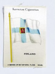 Kensitas Cigarettes 1930 / Ülke bayrakları FINLAND - İpek bayrak
