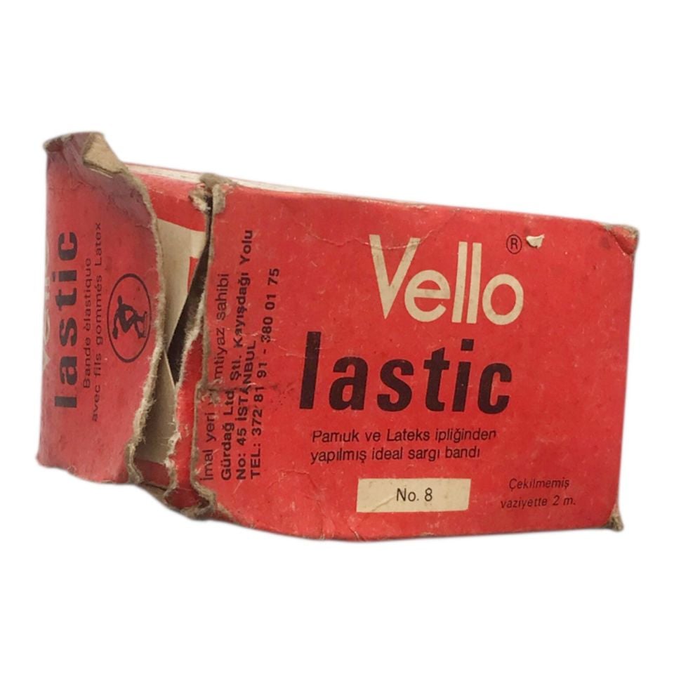 Vello Lastic - Gürdağ Ltd. Şti - Sargı bandı ve kutusu (Kapak haliyle)