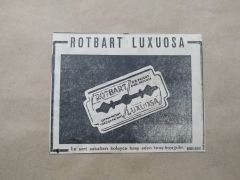 Rotbart Luxuosa Traş bıçağı / Dergi reklamı - Efemera