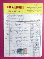 Emre Nalburiye KOCAMUSTAFAPAŞA - Fatura