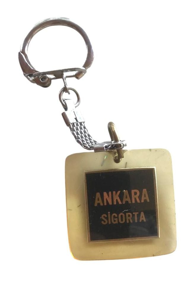 Ankara Sigorta / Yangın-Nakliyat - Eski Anahtarlık / (Üst kısımda çok az atık var)