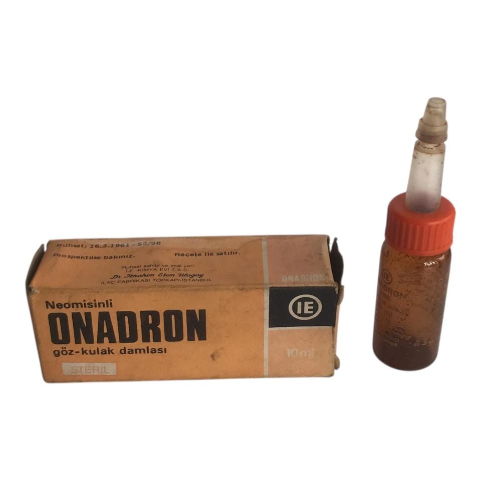 Onadron Göz Kulak Damlası İbrahim Ethem - İlaç kutusu (Kapak haliyle)