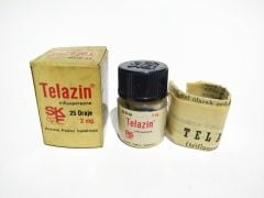 Telazin / İ. E. Kimya evi - Eski İlaç Şişeleri