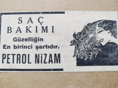 Saç bakımı Petrol Nizam  / Dergi, gazete reklamı - Efemera