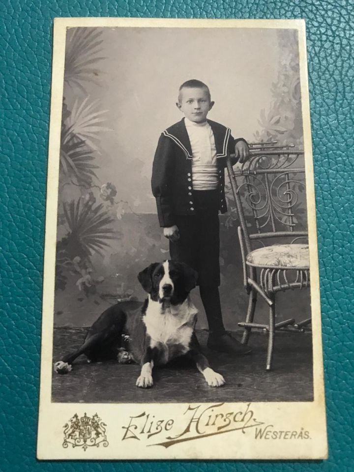 Köpek ve çocuk - Kabin foto / Elise Hırsch Westeras - 6.5x10.5