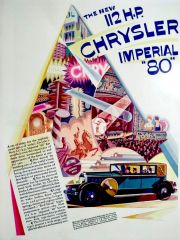 The new 112 H.P. Chrysler Imperial 80  / Dergi, gazete reklamı - Efemera