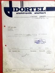 DÖRTEL ELEKTRONİK ALETLERİ - Antetli kağıt
