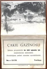 Çakıl Gazinosu YENİKAPI / Fotoğraf Kabı