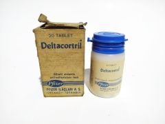 Deltacortril / Pfizer ilaç - Eski İlaç Şişeleri