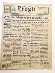 Şirin Ereğli gazetesi, 1 Haziran 1966 - Efemera