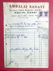 Ambalaj Sanayi ESENLER - Fatura