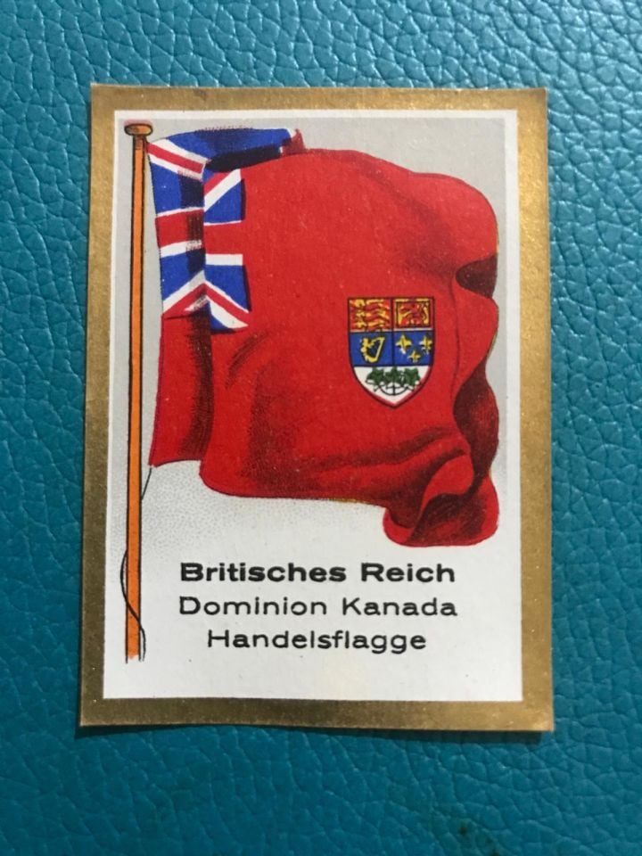 Salem sigara kartları - Britanya İmparatorluğu Hakimiyet Kanada Ticaret bayrağı