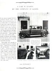 A car is know by the company it keeps - The Jincoln  / Dergi, gazete reklamı - Efemera