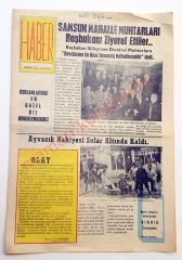 Samsun Haber gazetesi, 12 Mayıs 1975 - Efemera